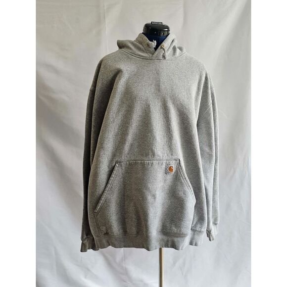 Carhartt Other - Workwear Carhartt K288 Heather Gray Logo Sleeve Hoodie 2XL
